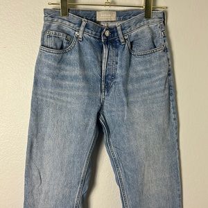 Everlane High Rise Cheeky Straight Jean 100% Cotton